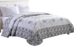 Beatrice Home Fashions Carnation Floral Embroidered Quilted Bedspread - Queen. Fixed Price $67.00.