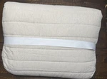 Pottery Barn European Flax Linen Cotton Channel Stitch Queen Oatmeal Quilt New!. Fixed Price $145.00.