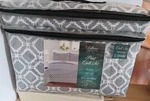 Lilliana Collections Print Quilt Set Ki 108 X 90 & 2 Shams Geometric. Fixed Price $40.00.