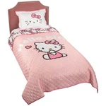 Jay Franco Hello Kitty Pink Stripes & Hearts Twin Quilt Sham Set. Fixed Price $63.13.