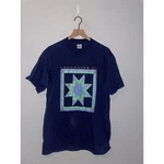 Vintage Lancaster Shirt Pa Pennsylvania Blue Graphic Quilt Tee Vtg 90S Large. Fixed Price $15.00.