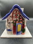 Cottage Cozy Ceramic French Country "cafe" Candle Tea Light Cover. Fixed Price $14.99.