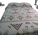 Vintage Pendleton Wool Bedspread King Rock Petroglyph Earth Tone Guc Holes. Fixed Price $559.99.