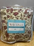 Waverly Imperial Dress Brick Queen Comforter Shams Red Jacobean Floral Gold. Fixed Price $179.99.