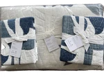 Pottery Barn Mahalo Applique Hawaiian Tropical Full/queen Quilt & 2 Euro Shams. Fixed Price $269.95.