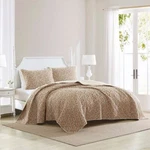 Laura Ashley Loveston Terracotta Quilt Set 100% Cotton Floral Twin Sha. Fixed Price $44.95.