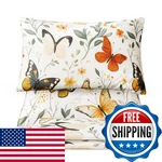 Qsh Green Floral Sheets Queen SIZE100 Egyptian Cotton Rosemary. Fixed Price $174.81.