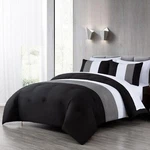 Chezmoi Collection 7-PIECE Pleated Stripe Bed In Bag Comforter Set With Sheets. Fixed Price $79.99.