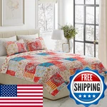 Bedford Home 3 Piece Mallory Quilt Set - King. Fixed Price $71.01.