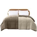 Modern Threads Down Alternative Reversible Comforter Taupe/champagne Queen. Fixed Price $34.48.