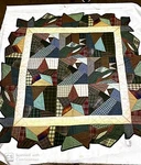 Home Spun Magic- Multicolor- Size 53"X53" 100% Cotton. Fixed Price $33.00.