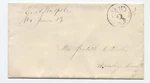1850S East Walpole Manuscript Stampless Cover Paid 3 In Circle 6861.54. Fixed Price $35.99.
