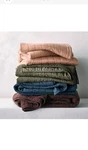 Casaluna King Heavyweight Linen Blend Quilt Dark Mineral Blue. Fixed Price $58.00.