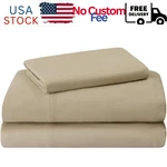 Featherhead 100% Cotton 4PCS Flannel Sheet Set Double-brushed For Extra Sof.... Fixed Price $44.00.