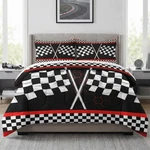Wecozy Twin Size Comforter Set With Pillowcase, Racing Car Auto 2 Pcs Bedding.... Fixed Price $67.27.