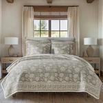 Levtex Home H2667 Quilt Set With Shams Adare Taupe Full/queen. Fixed Price $247.50.