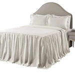 New Lush Cor Ticking Stripe Bedspread Wheat Vintage Chic Farmhouse Style. Fixed Price $39.99.