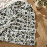 Handcrafted Kantha Bedspread Block Print Quilt King Size Floral Bedcover Throw. Fixed Price $108.00.