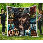 Pirates Of The Caribbean Quilt, Jack Sparrow Blanket. Fixed Price $79.95.