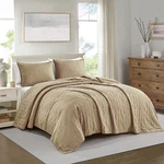 Bourina Quilt Set 3-PIECE Full/queen, Ultrasonic-taupe. Fixed Price $47.99.