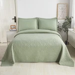 Winlife 100% Cotton Quilt Set Full/queen Sage Green 98X90 Inch Embroidery Flo.... Fixed Price $203.09.