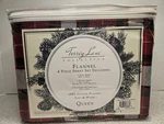 Torrey Lane Queen Flannel Sheet Set Tartan Plaid Red 4-PIECE New. Fixed Price $49.84.