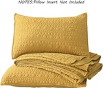 Twin Quilt Yellow Geometric Circle Stitched Microfiber Chic Rustic Classic. Fixed Price $65.00.