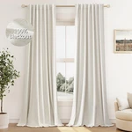 Guken Cream Linen Blackout Curtains 84 Inch Length 2 Panels Set For Living Ro.... Fixed Price $28.89.