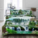Terrace Cross Fall 3D Printing Duvet Quilt Doona Covers Pillow Case Bedding Sets. Fixed Price $93.36.