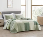 Chezmoi Collection Elm Sage Green Floral Patchwork Cotton Quilt Bedspread Set. Fixed Price $74.99.