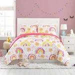 Urban Playground Rainbow And Suns 3-PIECE Comforter Set, Ultra Soft All Seaso.... Fixed Price $55.62.
