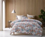 Accessorize Bedroom Collection Amara Washed Cotton Printed Quilt Cover Set - Kin. Fixed Price $116.38.