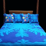 Hawaiian Quilt Bedspread Ocean Coral Design. Fixed Price $654.99.