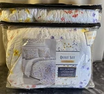 Great Bay Home Marianne Floral 3-PIECE Quilt Set Colorful Bouquets White F/queen. Fixed Price $55.00.