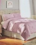 2 Pc Kind Of Wonderful Lavender Heart Twin Comforter And Sham Set Nip. Fixed Price $106.25.