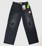 Levis Jeans Loose Taper Stretch Black Distressed Relaxed Boys 7X Regular Nwt. Fixed Price $25.87.