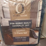 Clara Clark Toddler Quilts, 3 Piece Bedspread Coverlet Set, All Season Blue. Fixed Price $15.00.