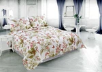 Printed Stitching Soft Bedspread Coverlet Quilt Set, Butterfly Flower Pattern. Fixed Price $76.99.
