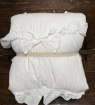 Pottery Barn Teen Loveshackfancy Ruffle Bow Quilt Twin/twin Xl New! Read. Fixed Price $160.00.