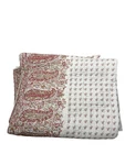 Pottery Barn Liviah King Quilt Reversible Floral Pink Green Cotton 108X92 Euc. Fixed Price $75.00.