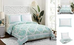 Quilt And 2 Shams, 3-PIECE Reversible All Seasons Full Queen Bohemian Breeze. Fixed Price $98.09.