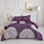 Koniroom Purple Floral Comforter Set With Full/queen, White. Fixed Price $71.23.