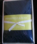 Dransfield & Ross - Vannerie Collection 3 Pc Queen Coverlet Navy Blue. Fixed Price $129.99.