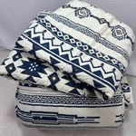 New Southwest King Size Quilt Blanket With 2 Pillow Shams Western Bedding Aztec. Fixed Price $71.99.