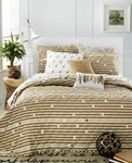 Martha Stewart Collection Whim Straight Arrow Full/queen Quilt Tan Stripe - Nip. Fixed Price $69.95.