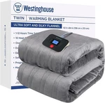 Westinghouse Electric Warming Blanket Twin Flannel Sherpa Heated 62X84. Fixed Price $61.95.