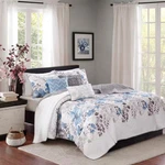 Piper 6-PIECE Blue Microfiber Full/queen Quilt Set. Fixed Price $117.64.