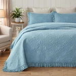 Brandream Queen Size Quilt Set Cotton Shabby Chic Bedding Paisley Matelasse. Fixed Price $212.98.