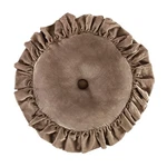 Hiend Accents Stella Faux Silk Velvet Round Ruffled Pillow, Dusty Rose, Roman.... Fixed Price $138.48.