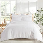 Cloud Waffle Bright White Queen Comforter Set Soft Luxury Bedding 90X94IN. Fixed Price $74.99.